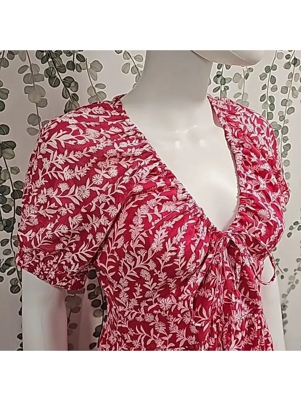 Nwot BANJANAN Artemis Dress In Shadow Bloom Paradise